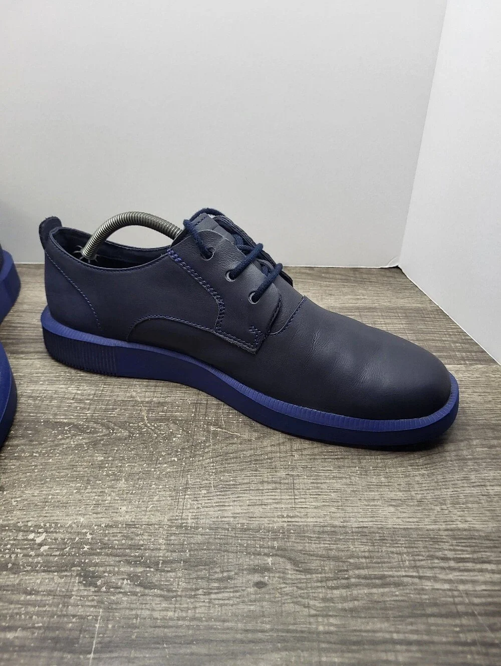 Camper Bill Blue Plain Toe Lace-Up Oxford Shoes Size EU 44 US Mens 10.5